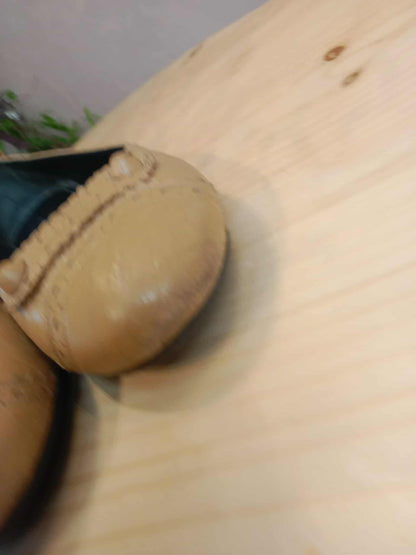 Balenciaga Beige Flat Shoes Size 38 1/2