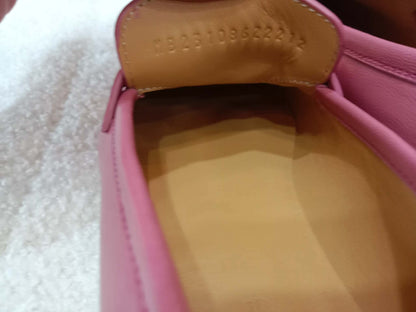 Hermes Colette Loafers Gold-Plated Roulis Size 35 Pink