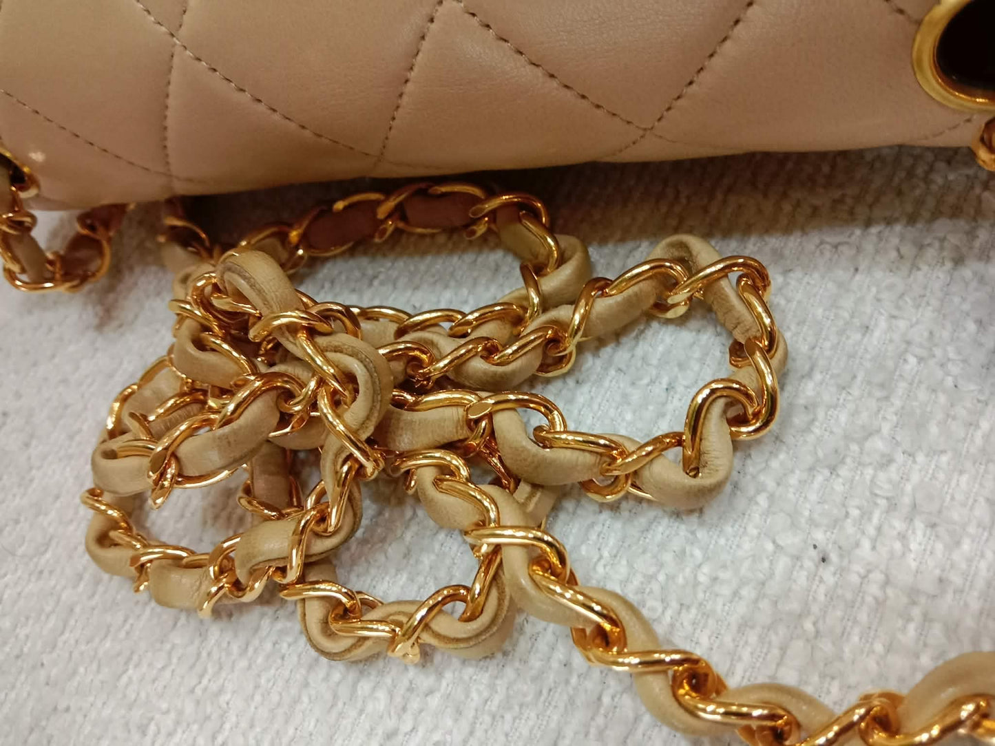Chanel Diana Beige Lambskin Series 2