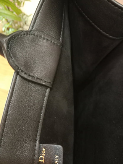 Christian Dior Book Tote Calfskin Medium Black PM