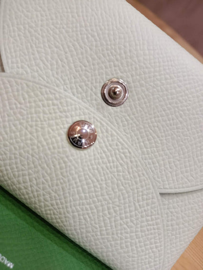 Hermes Calvi Duo Card Case Vert Fizz/Vert Criquet Clemence Stamp W 2024