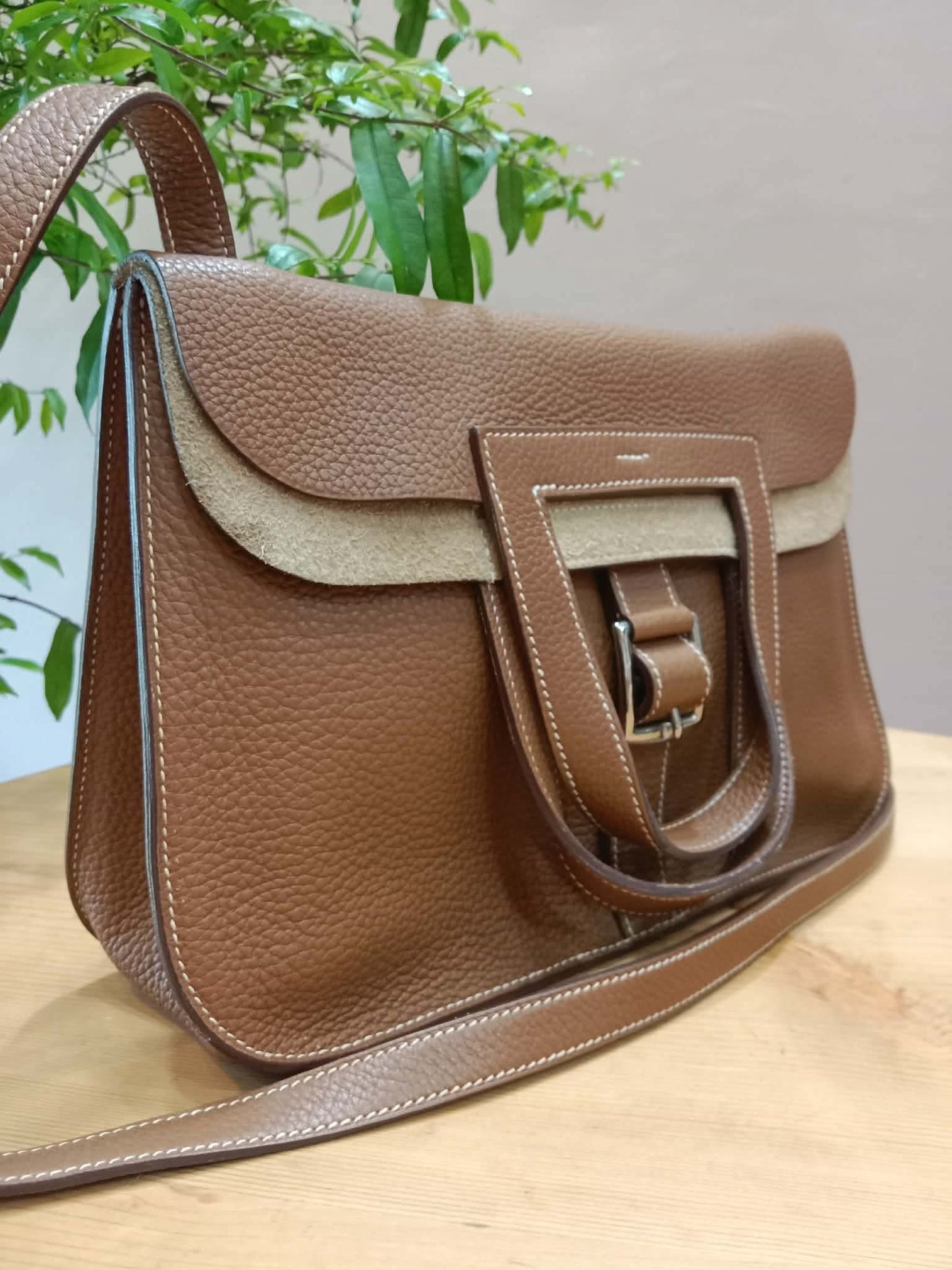 Hermes Halzan 31 Clemence Gold Stamp R 2014