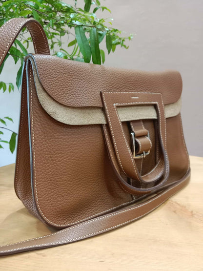 Hermes Halzan 31 Clemence Gold Stamp R 2014