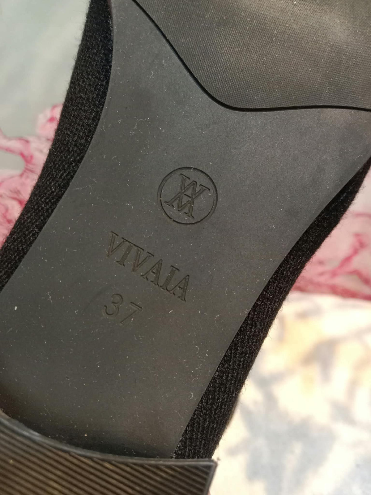VIVAIA Knit Knee-High Sock Boots Black Size 37 (24)