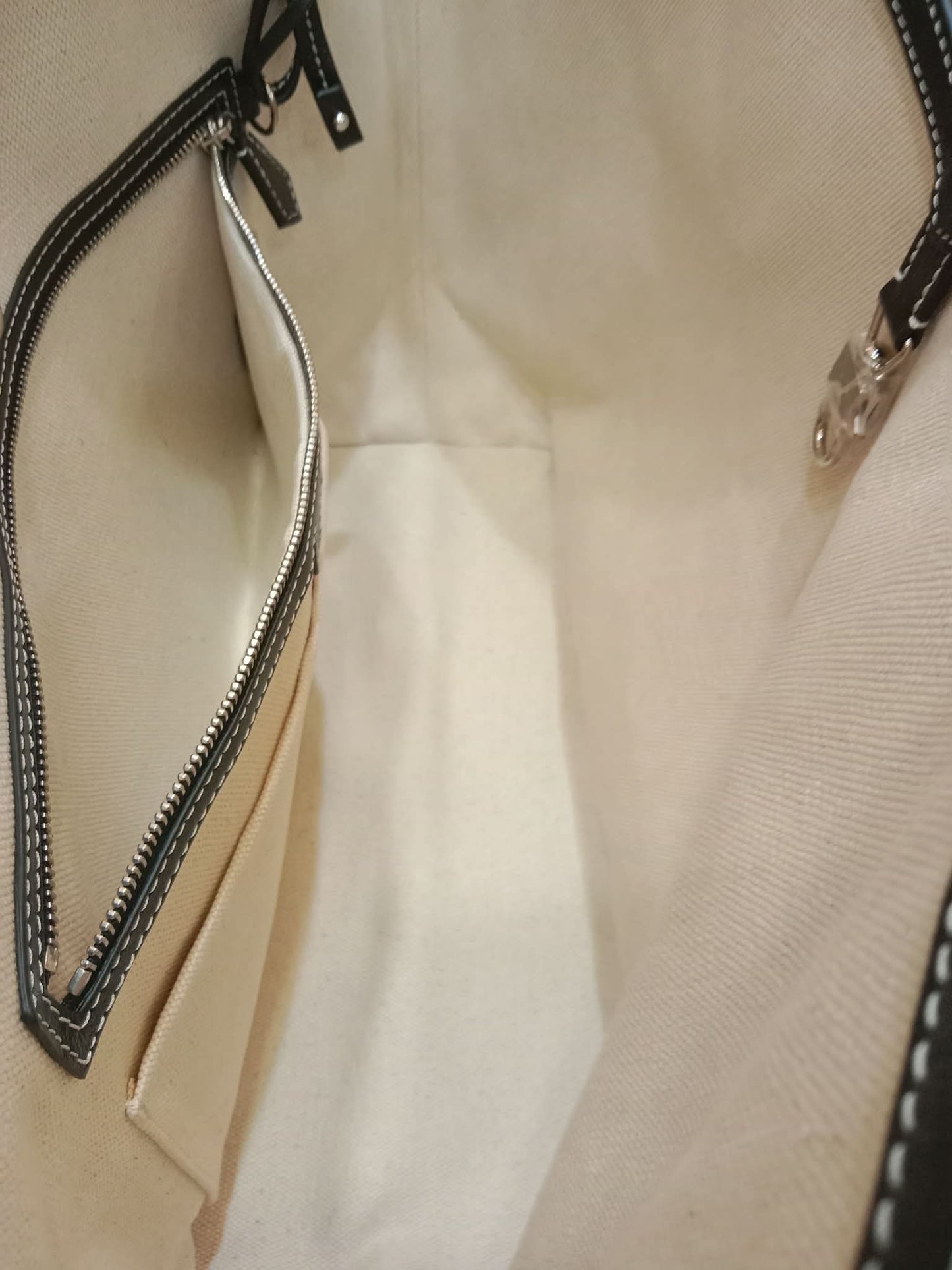 Moynat Paris M Tote Monogrammed Bag Black/White MM