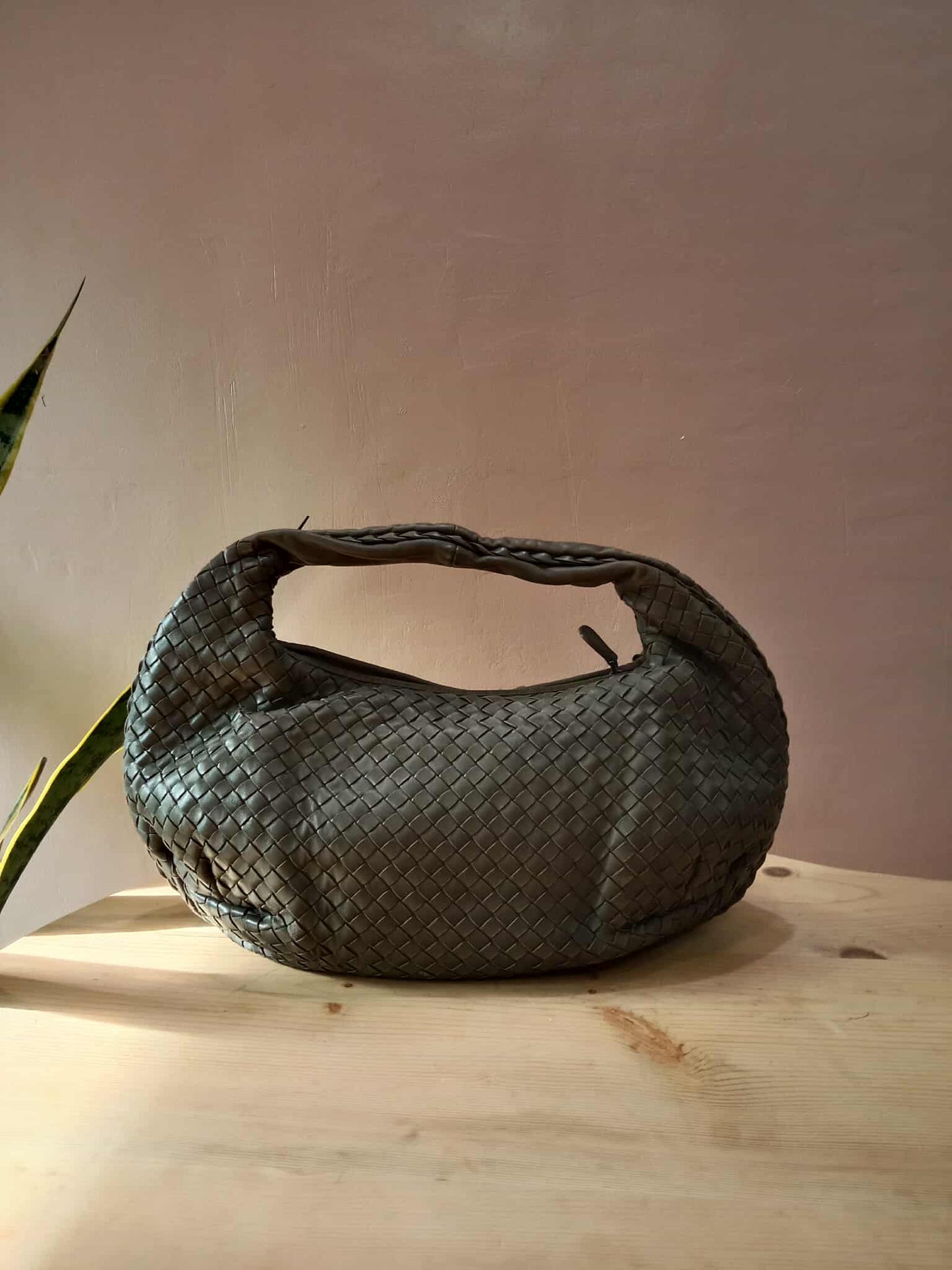 Bottega Veneta Belly Hobo Bag Gray