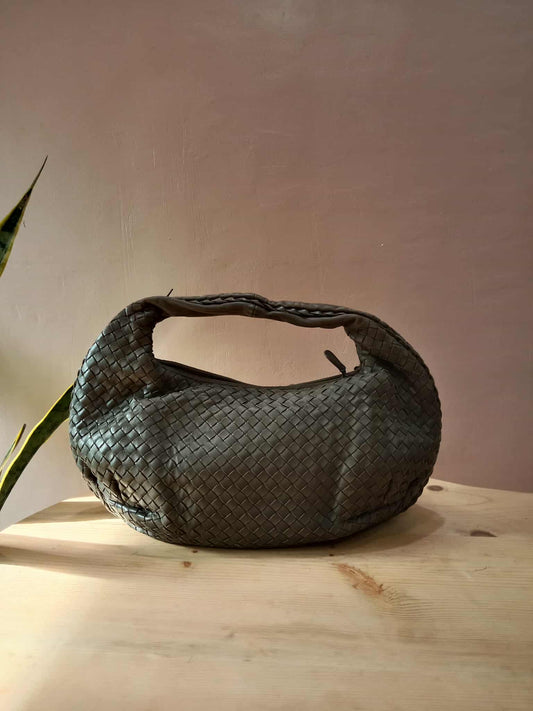 Bottega Veneta Belly Hobo Bag Gray