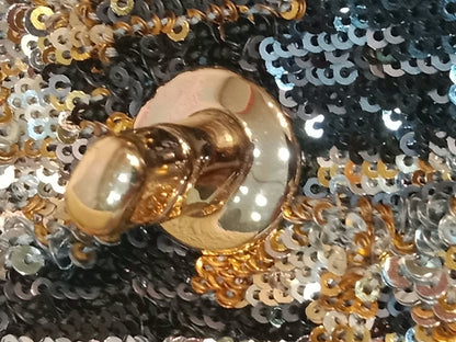 Chanel Mini Rectangular Gold/Black Sequin Limited Edition Microchipped