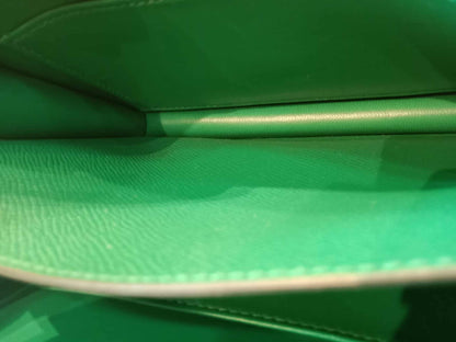 Hermes Constance 18 Green Epsom Stamp C 2018