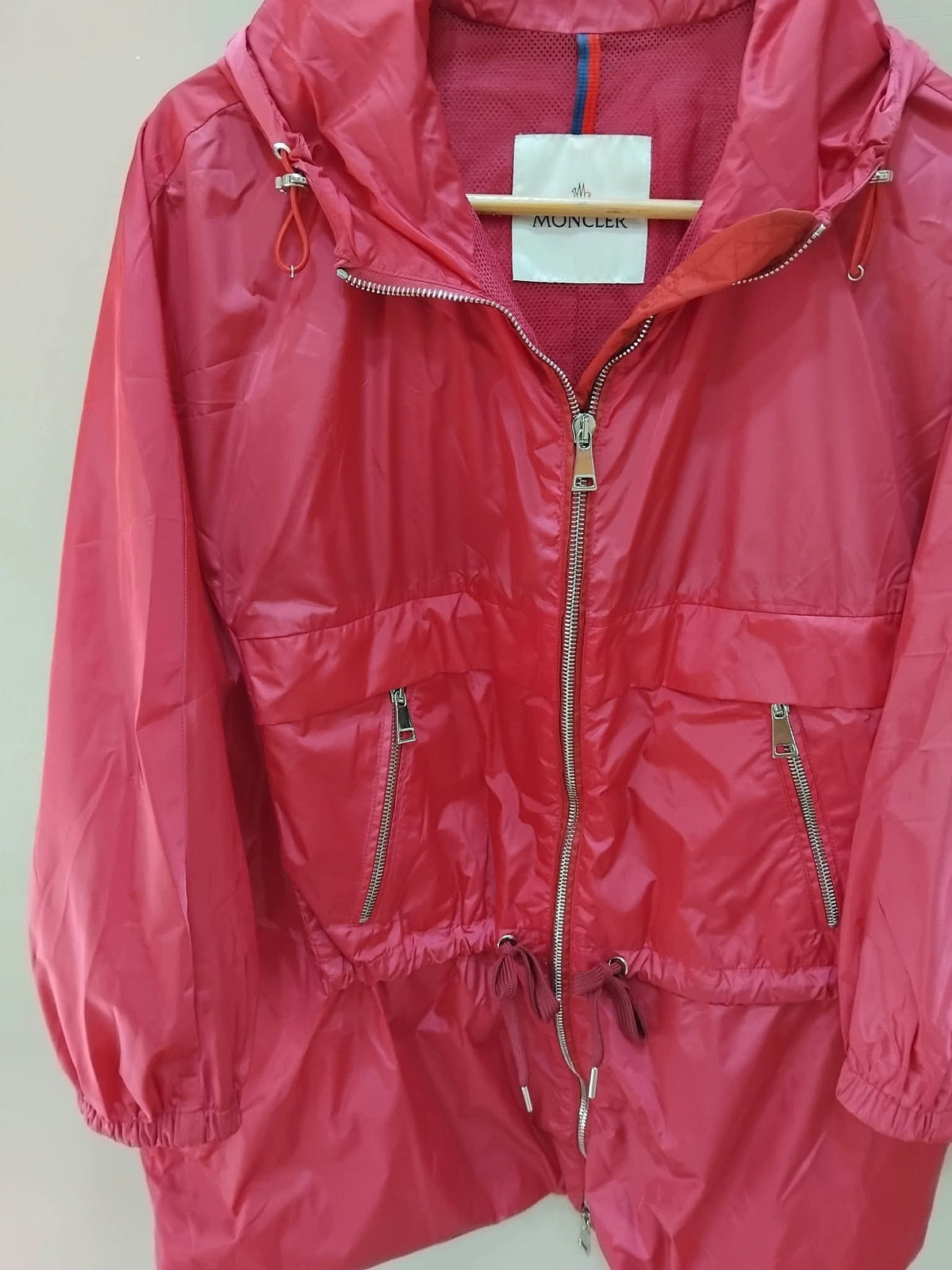 Moncler Sanve Pink Hooded Jacket Size 1