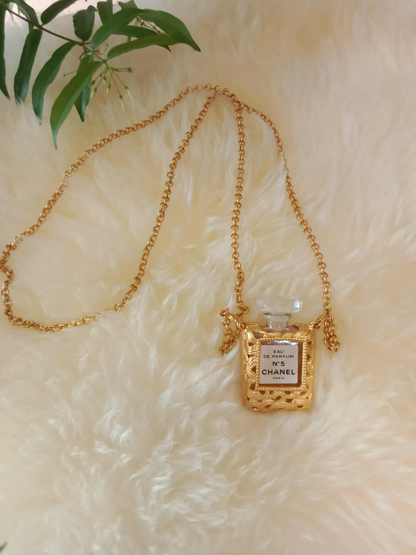 Chanel No. 5 Vintage Perfume Bottle Necklace