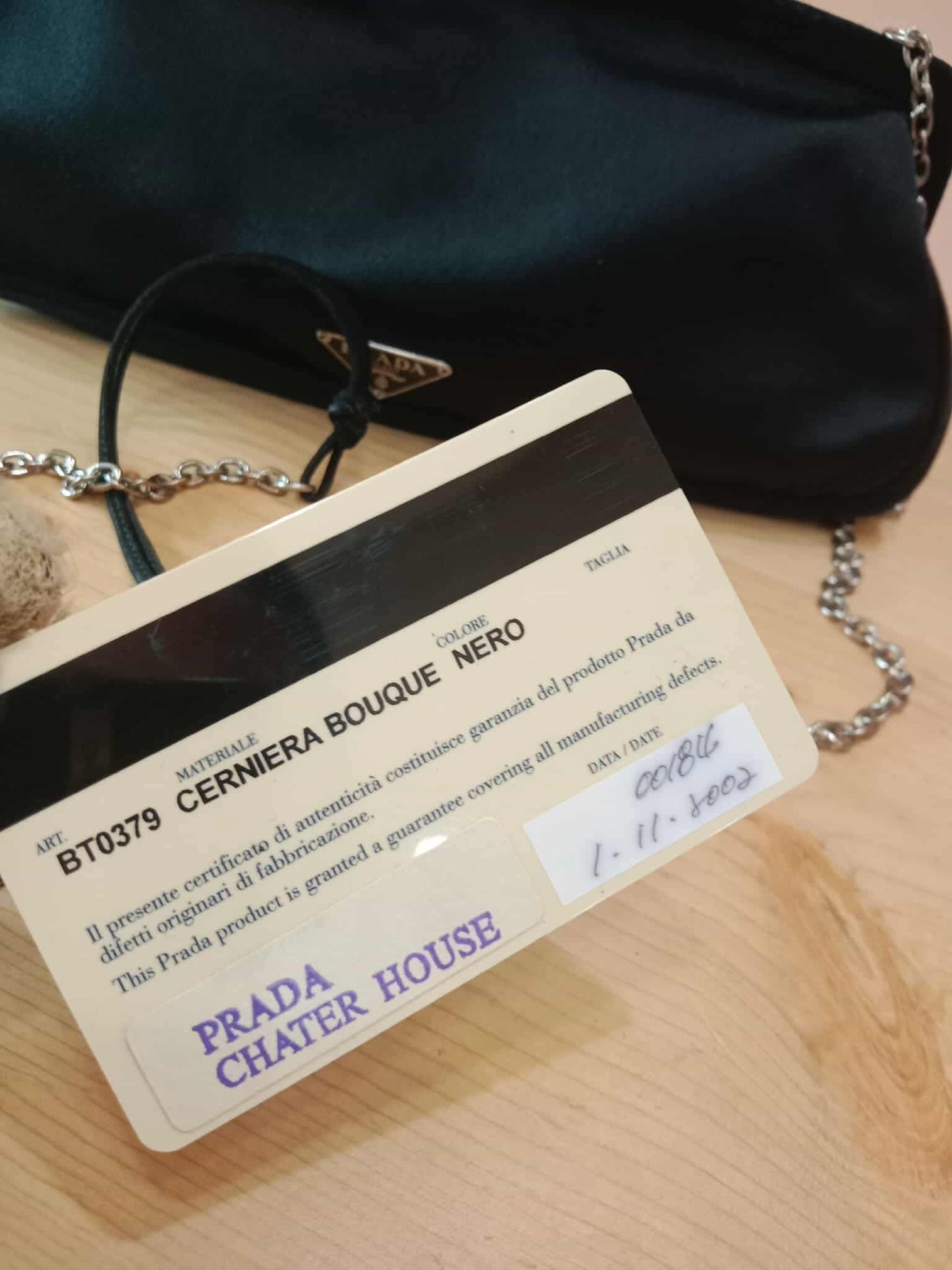 Prada Black Satin Raso Chic Kisslock Eastwest Bag