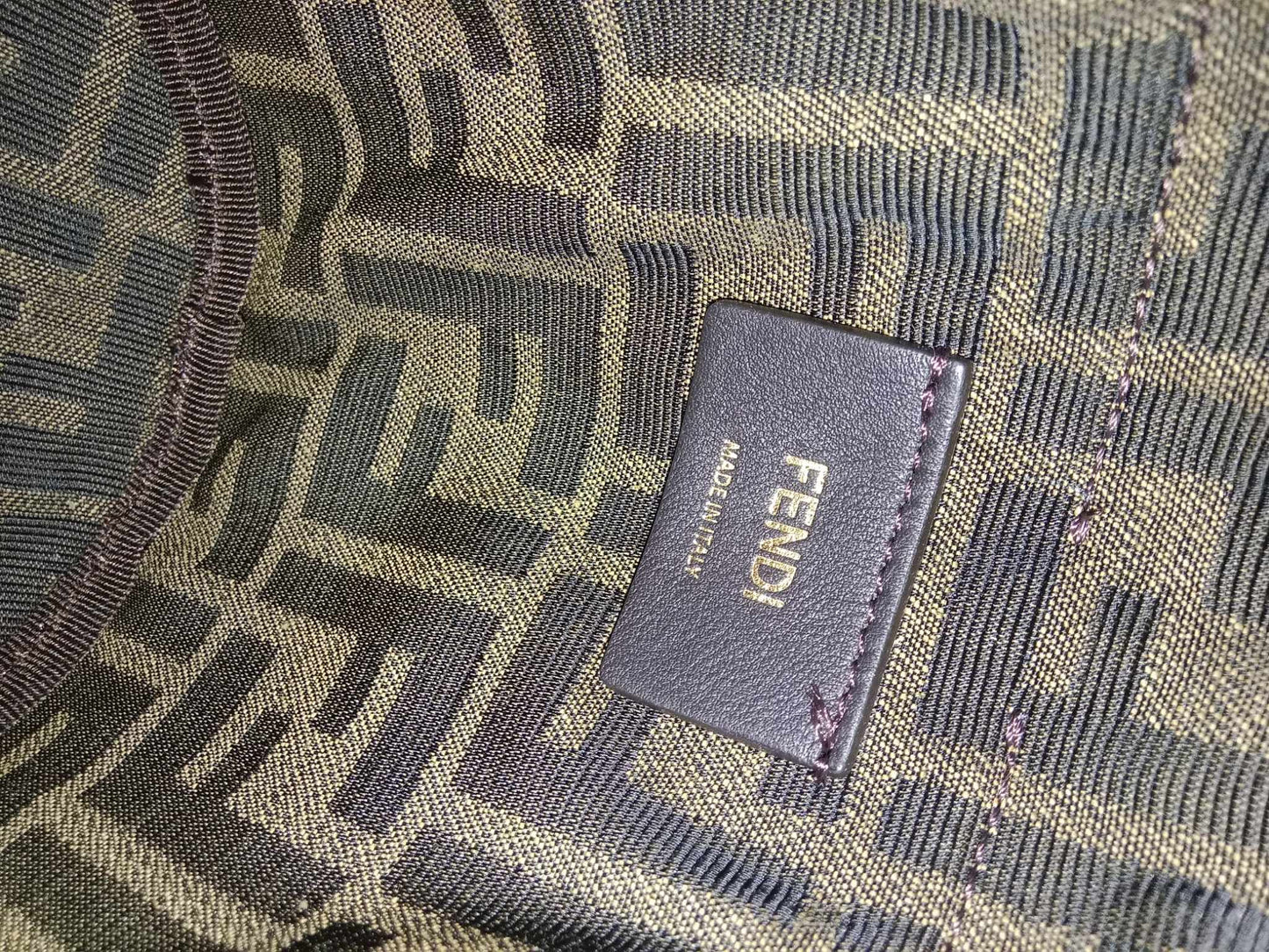 Fendi Step Out Canvas Bucket Bag Brown