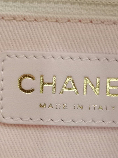 Chanel Deauville Tote Tweed Pink Microchipped