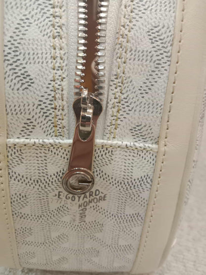 Goyard Saint Jeanne Bowler Bag White