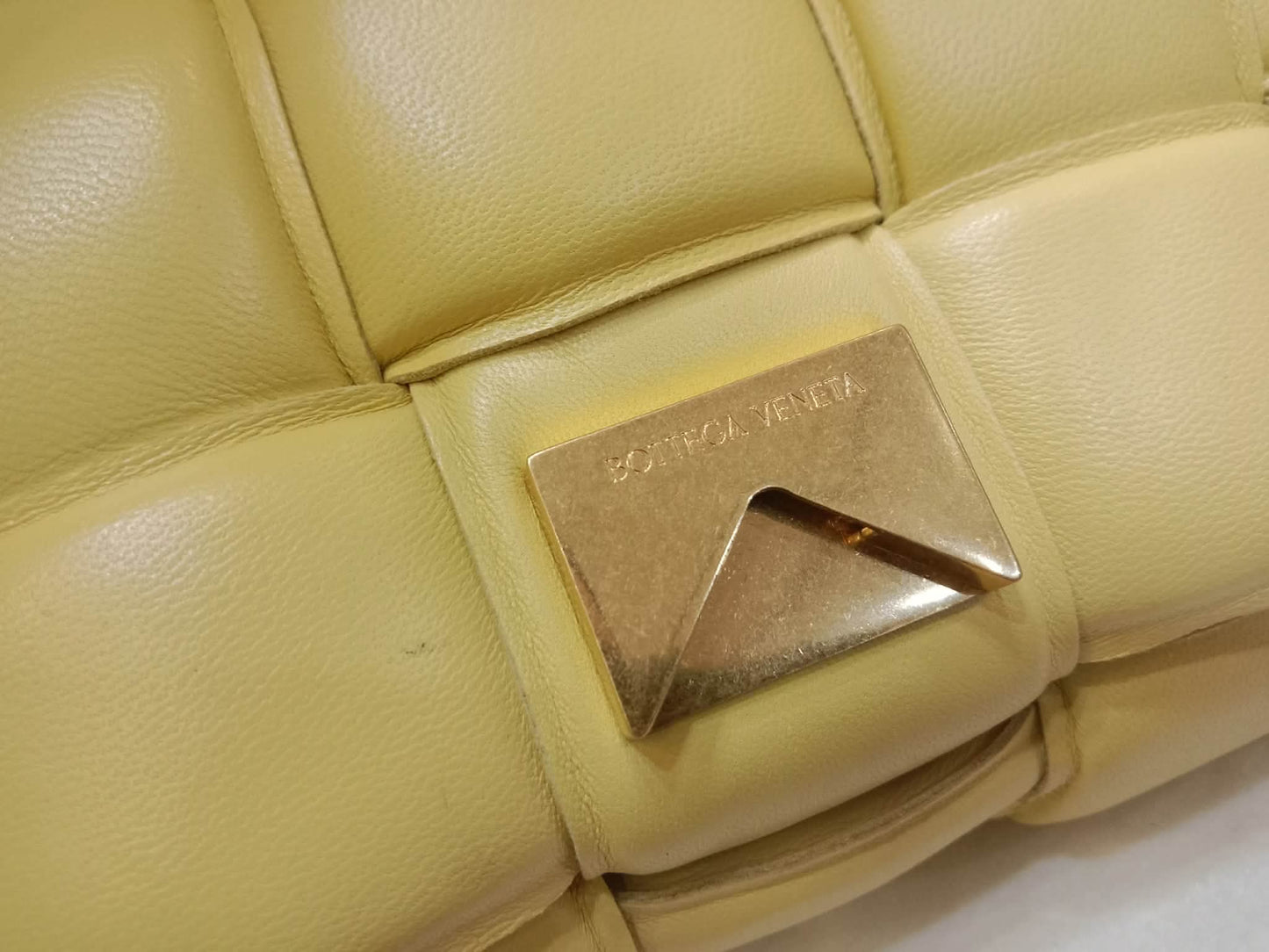 Bottega Veneta Chain Cassette Shoulder Bag Yellow