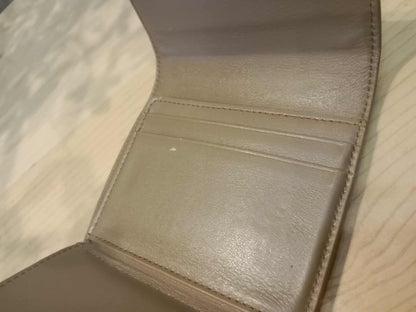 Celine Beige Trifold Wallet