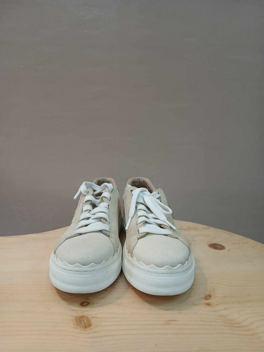 Chloe Lauren Sneakers Beige Size 38