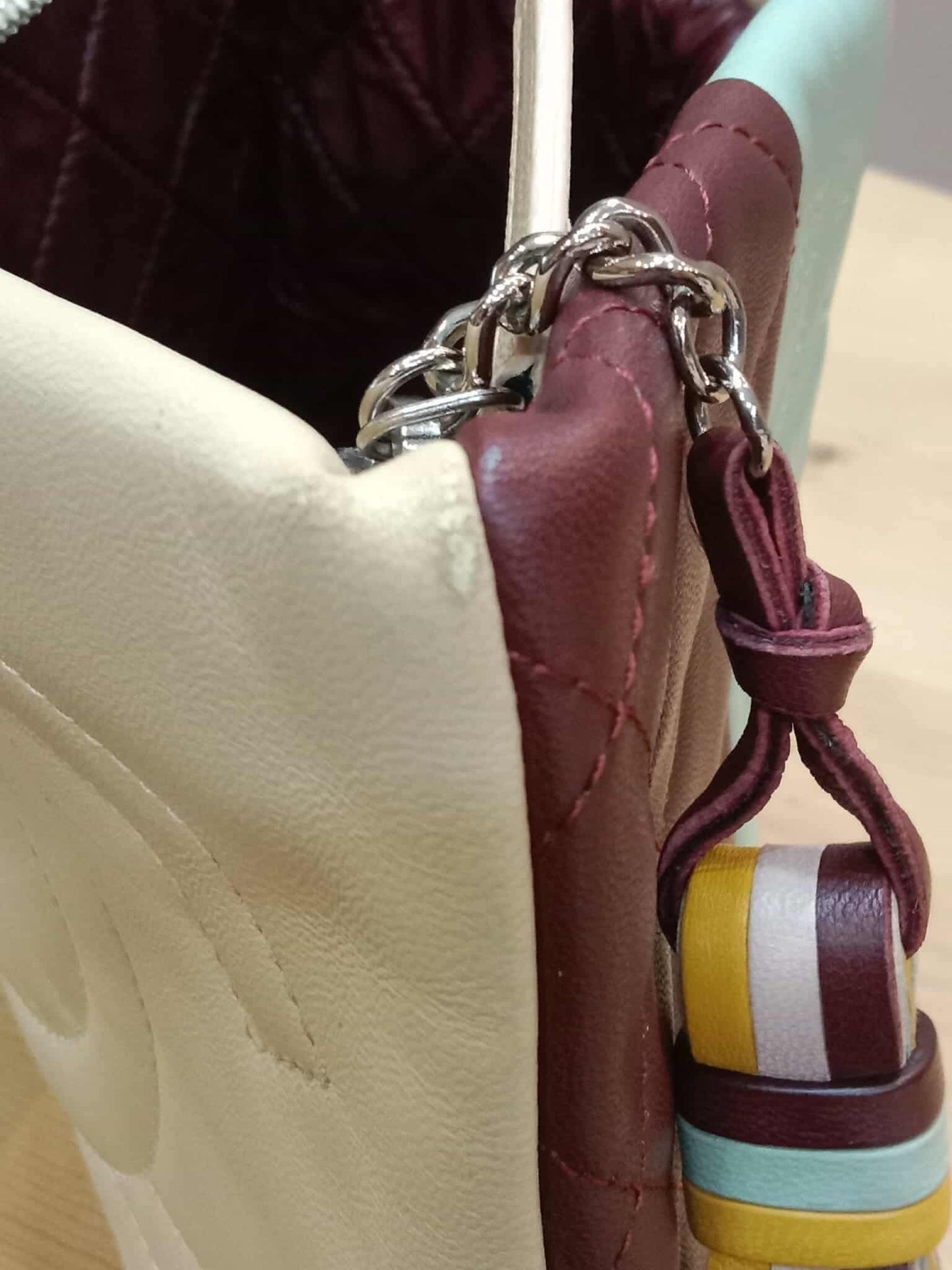 Chanel Colorblock Patchwork O-Case Clutch Lambskin Series 22