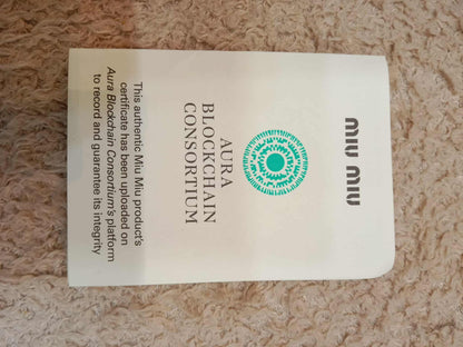 Miu Miu Aviator Nappa Leather Black