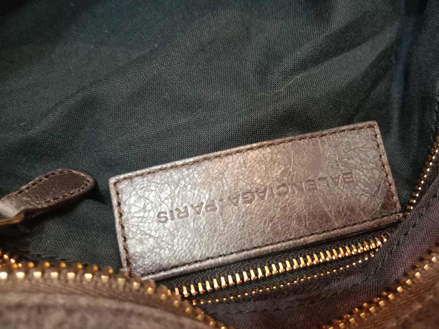 Balenciaga Giant City Bag Distressed Lambski Black