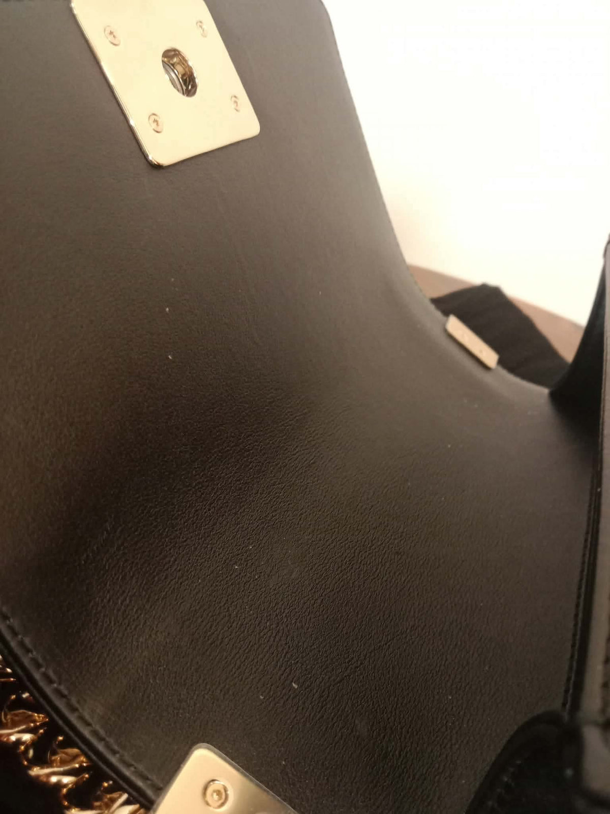 Chanel Leboy Lizard/Calfskin Black Leboy Small Series 27