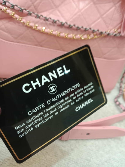 Chanel Gabrielle Hobo Bag Large Pink Series 27