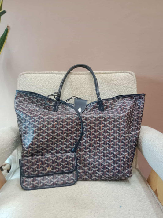 Goyard St. Louis GM Tote Black/Brown