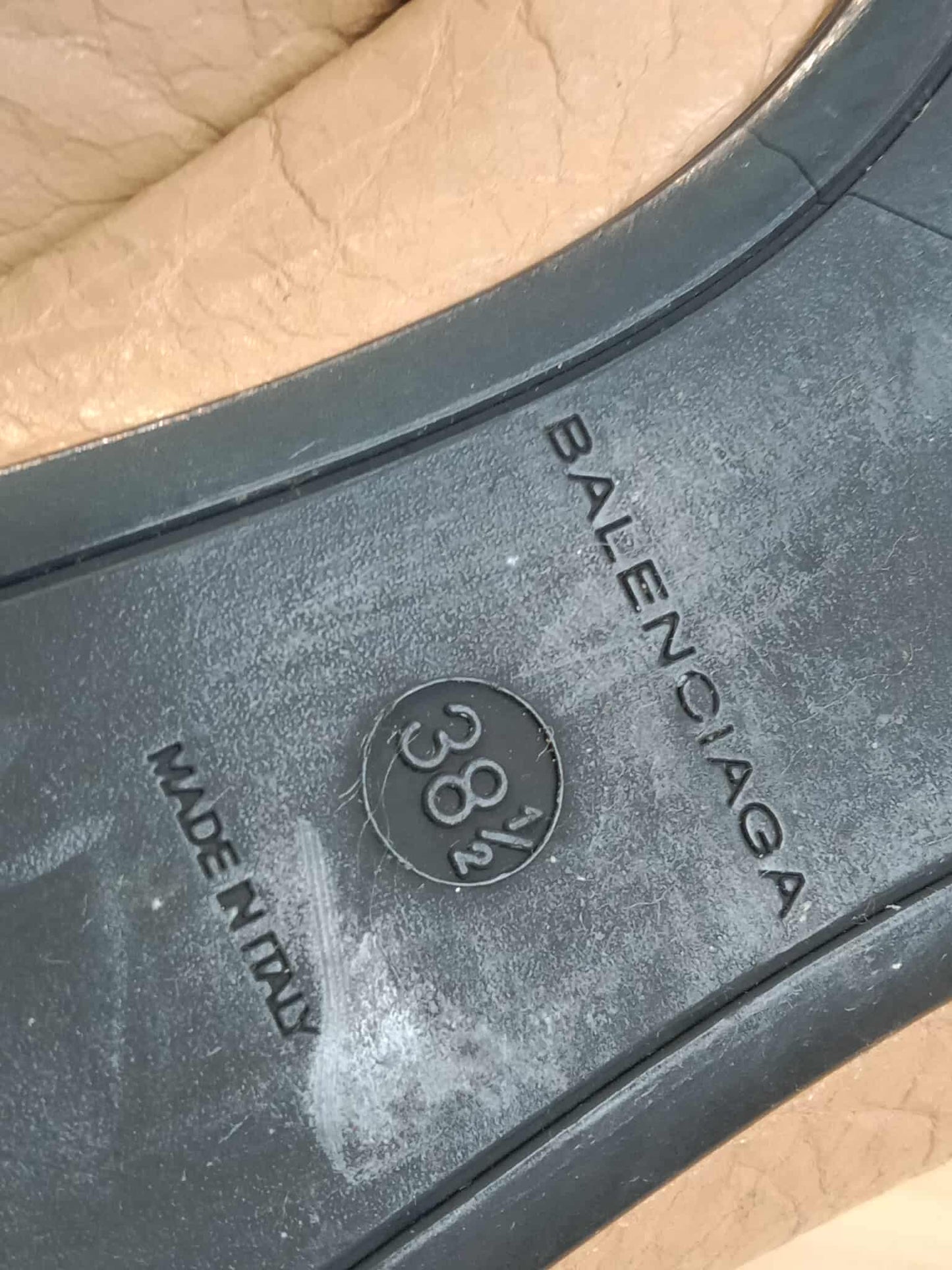 Balenciaga Beige Flat Shoes Size 38 1/2