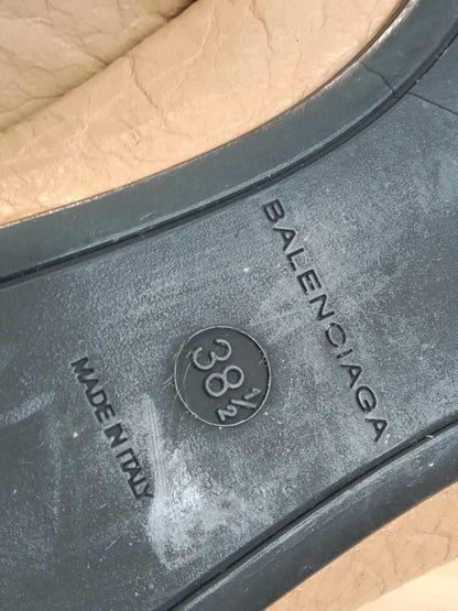 Balenciaga Beige Flat Shoes Size 38 1/2