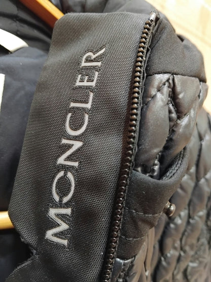 Moncler Grenoble "Cailly" Quilted Hooded Jacket in Black