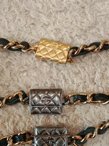 Chanel Classic Wallet on Chain Black Caviar Microchipped