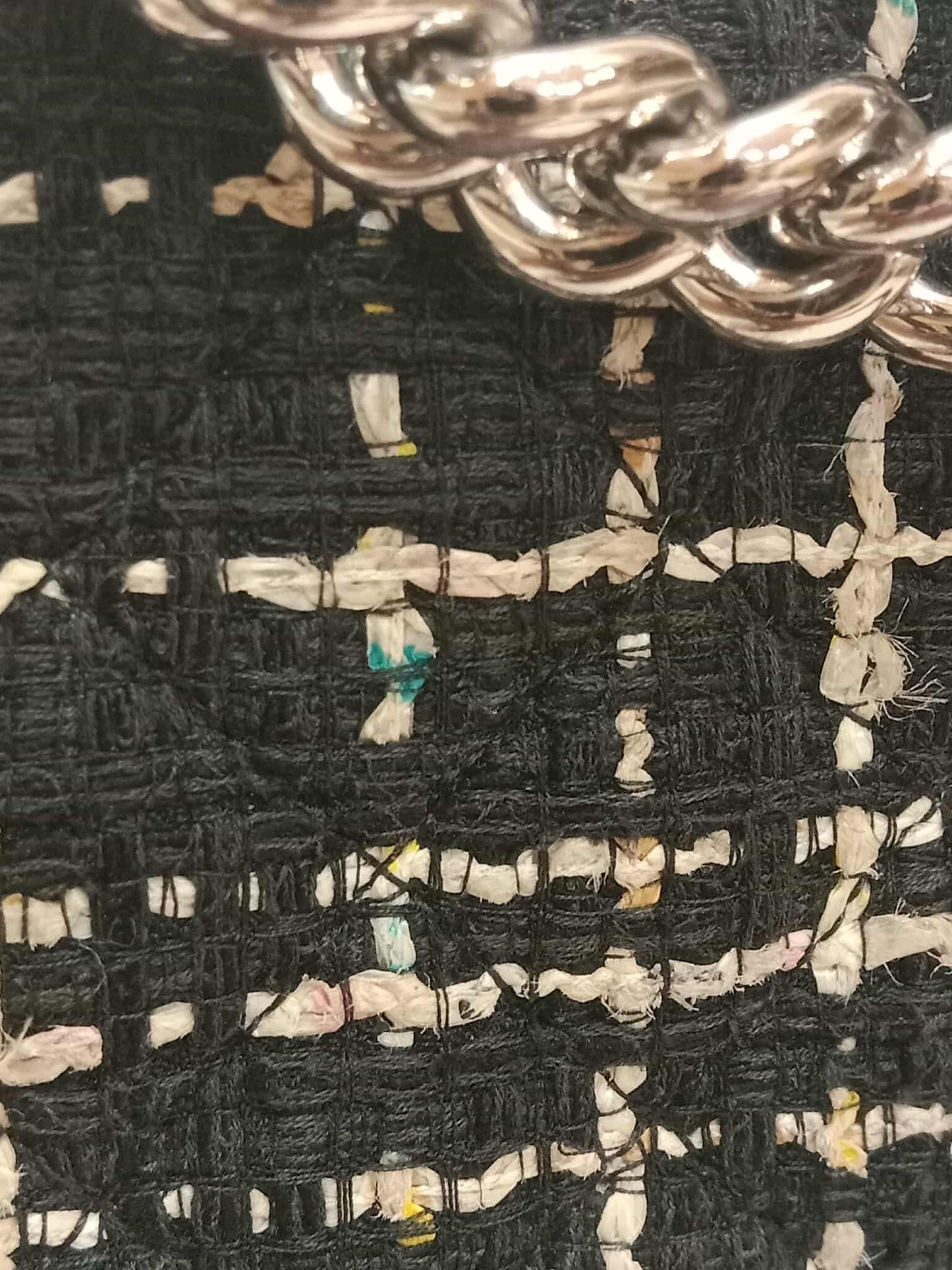 Chanel North South Boy Flap Bag Tweed/Lambskin Series 27