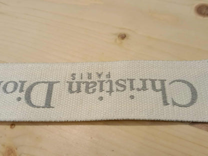Dior Embroidered Logo Shoulder Strap