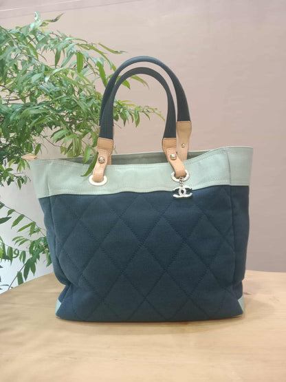 Chanel Paris-Biarritz Canvas/Leather Tricolor Tote Bag Series 13