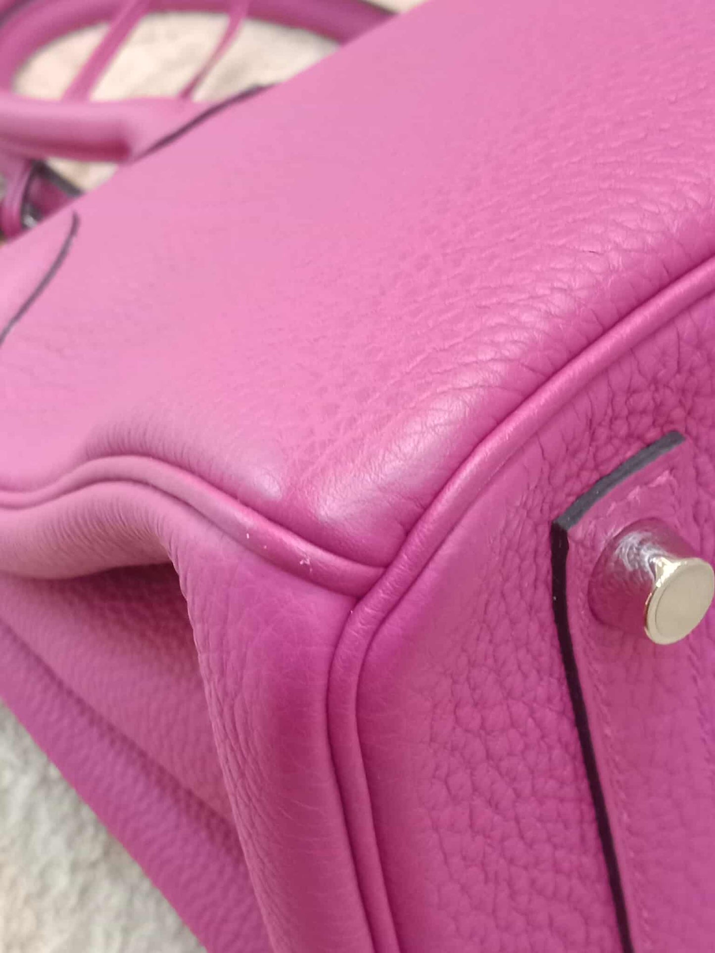 Hermes Birkin 30 Pink Fanta Togo Stamp A 2017