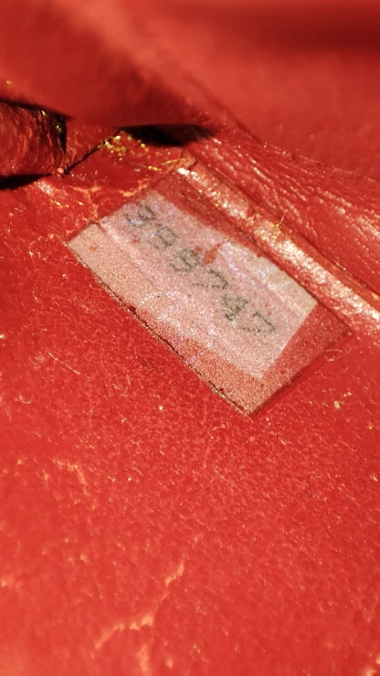 Chanel Vintage Envelope Wallet Red Lambskin Series 3