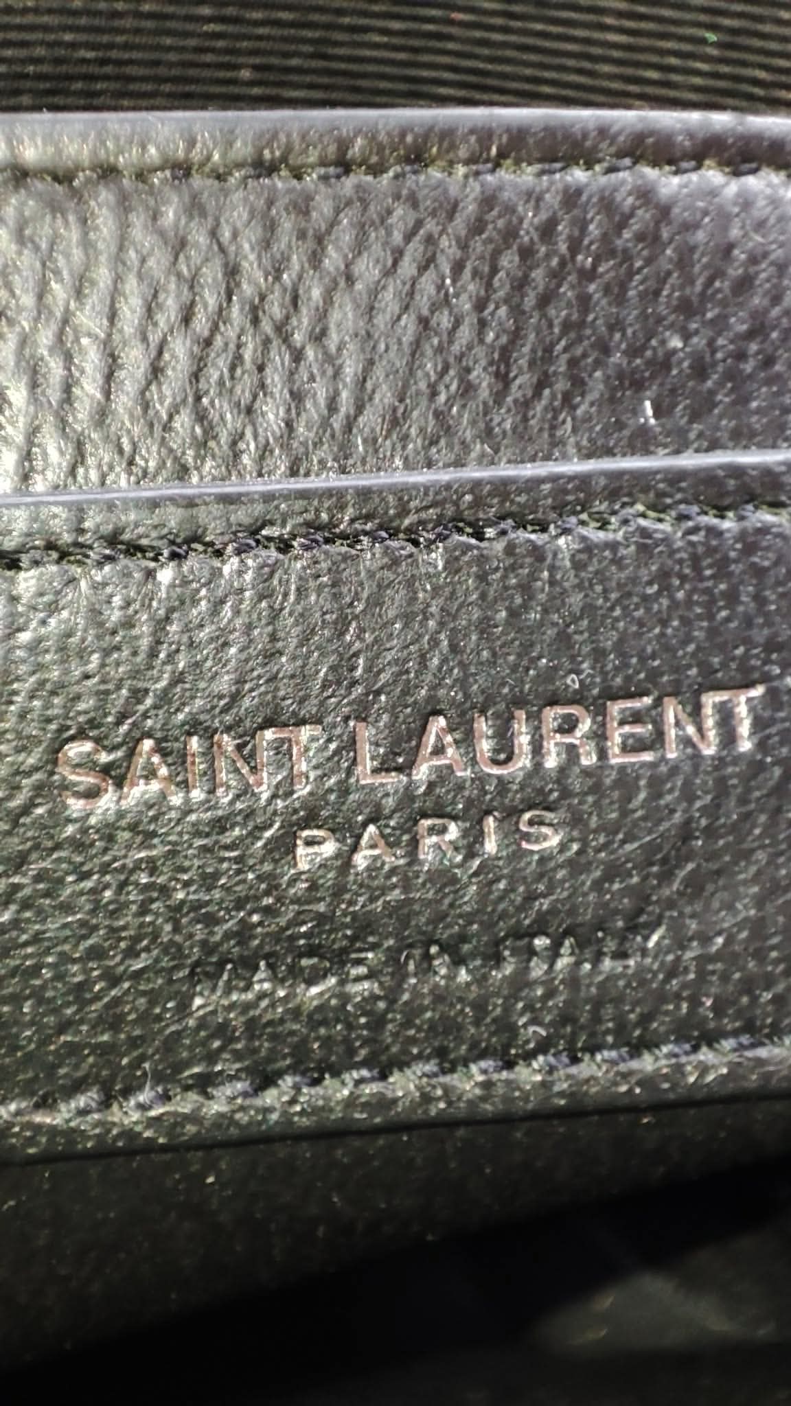 YSL Heart Black Slingbag