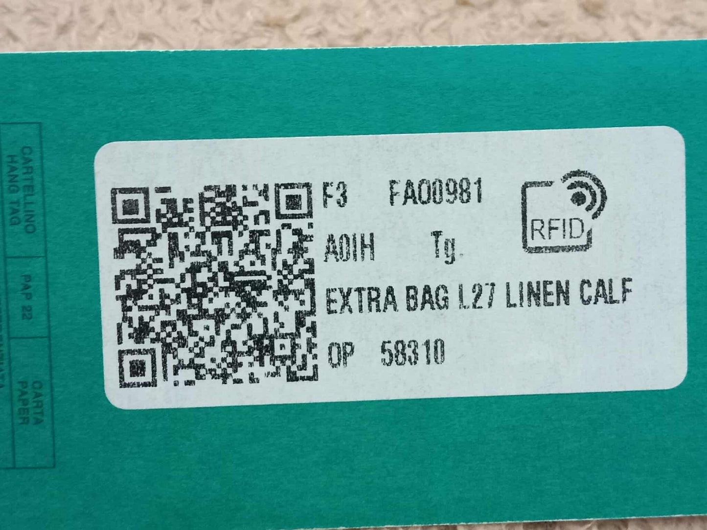 Loro PIana L27 Extra Bag Beige Fullset