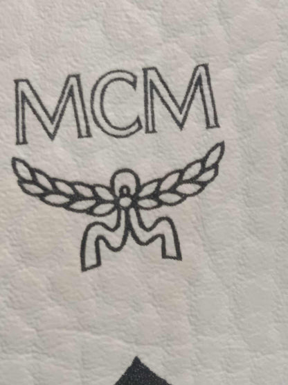 MCM Stark Side Studs Backpack Black and White