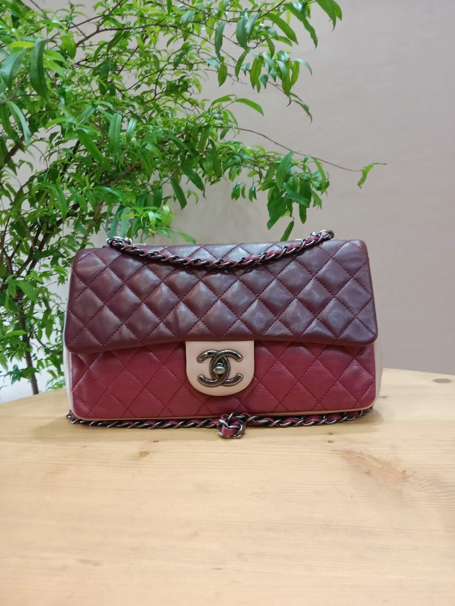 Chanel Tricolor Classic Single Flap Series 20