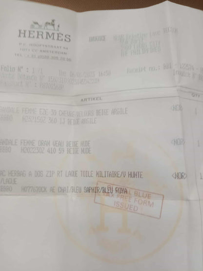 Hermes Herbag Ado Zip Backpack Canvas Bicolor Tan/Blue Stamp U 2022