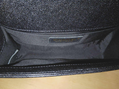 Chanel Leboy Chevron Caviar Small Black Series 29