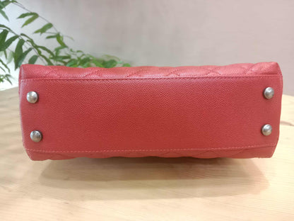Chanel Cocohandle Caviar Red Small Series 23
