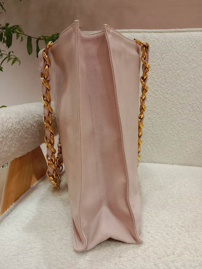 Chanel Vintage Timeless Tote Light Pink Lambskin Series 3