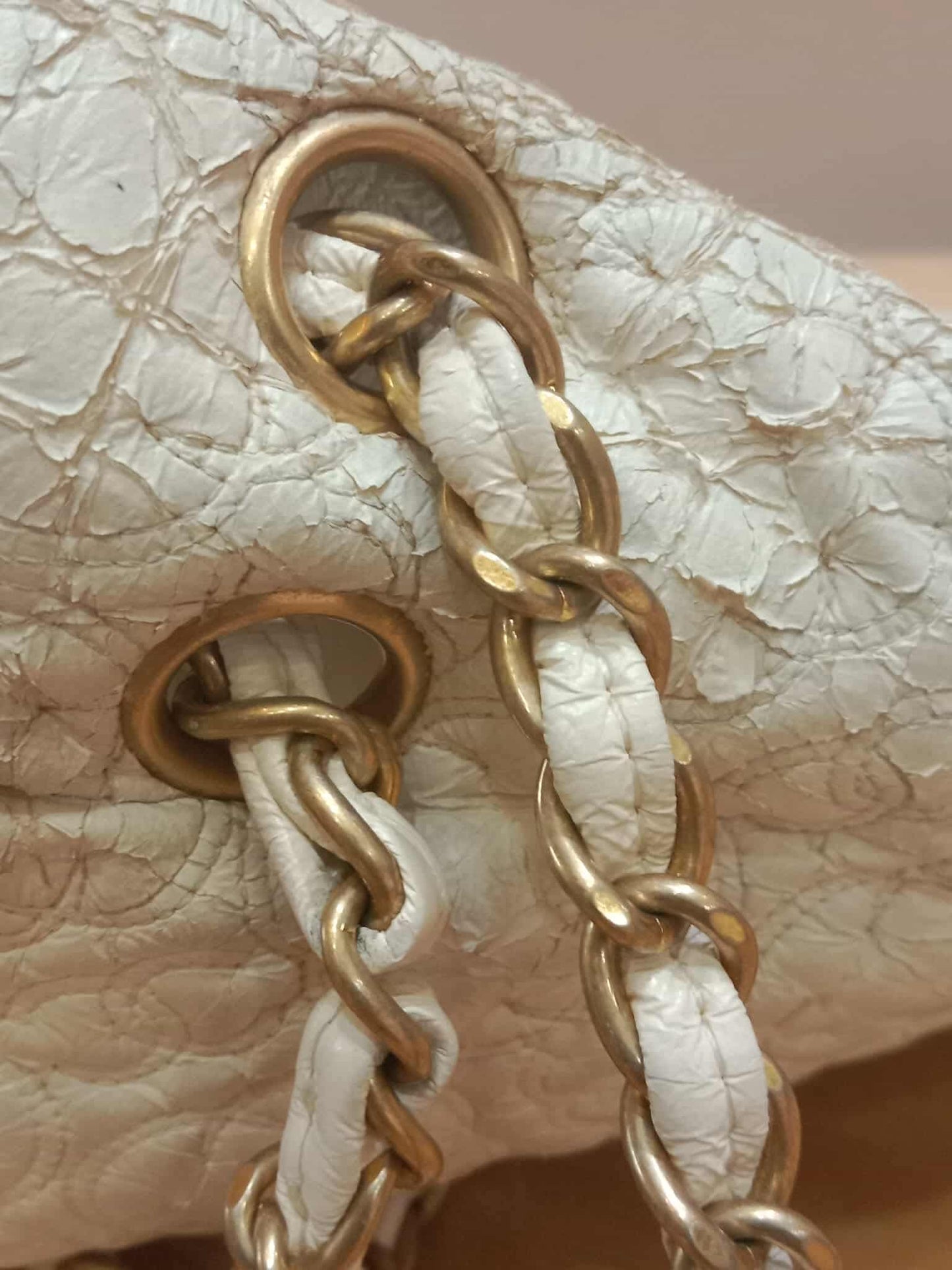 Chanel Rock in Moscow Flap Bag from the Pre-Fall Cream White Flap Bag Series 12
