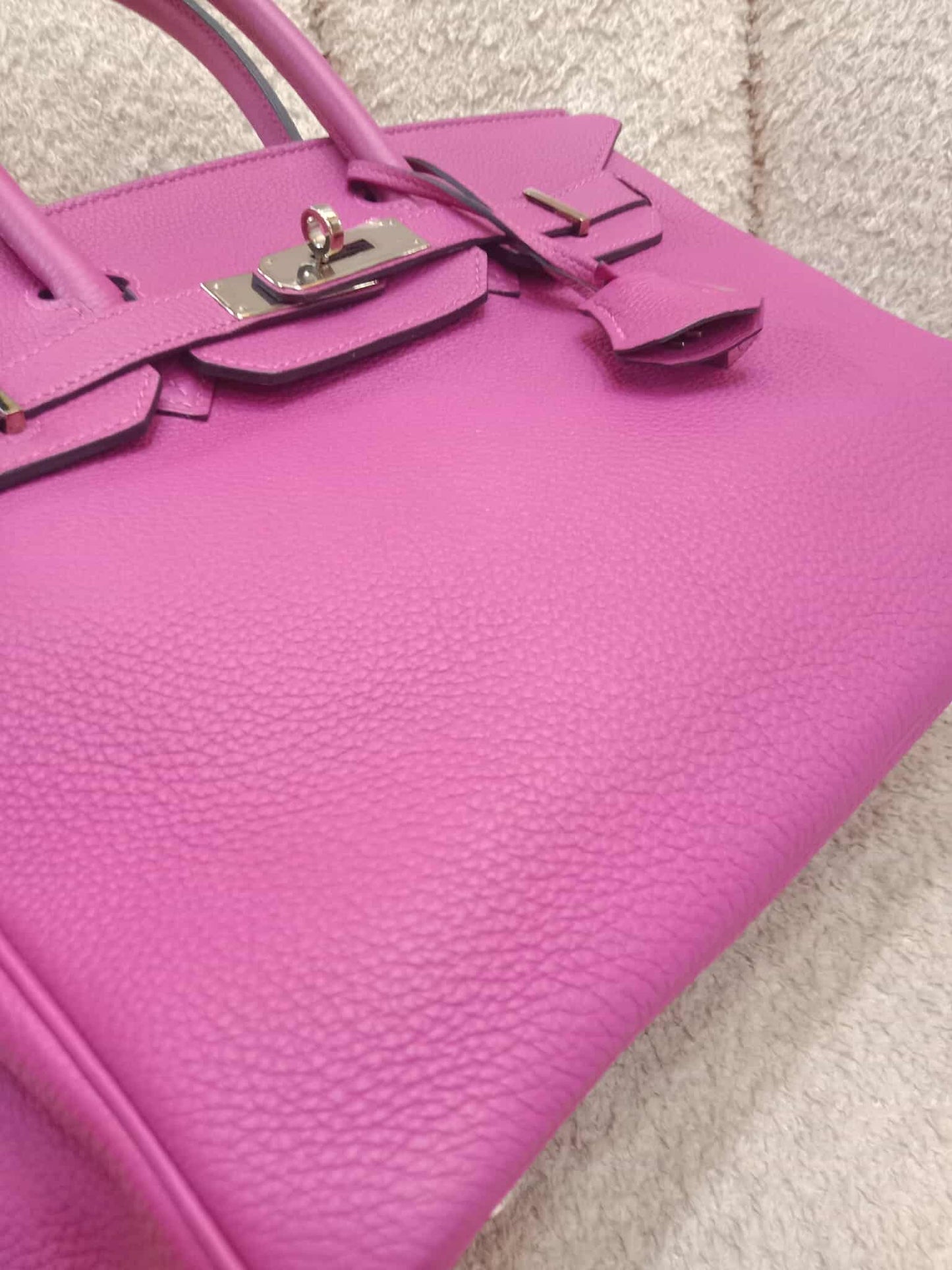 Hermes Birkin 30 Pink Fanta Togo Stamp A 2017
