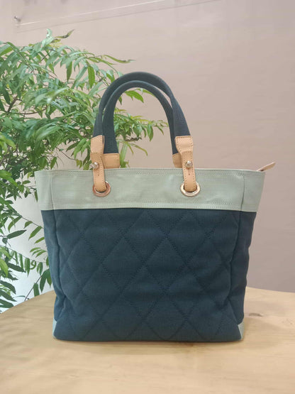 Chanel Paris-Biarritz Canvas/Leather Tricolor Tote Bag Series 13