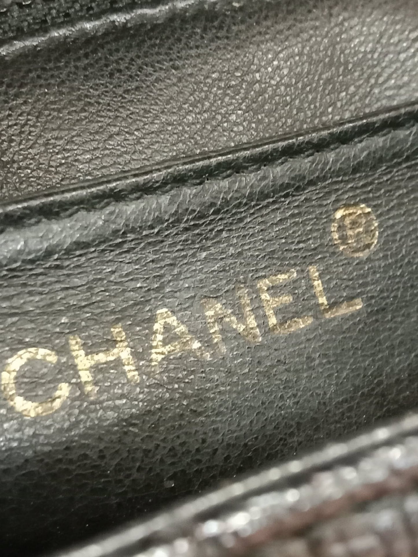 Chanel Vintage Caviar Kelly Flap Tophandle Black Series 7