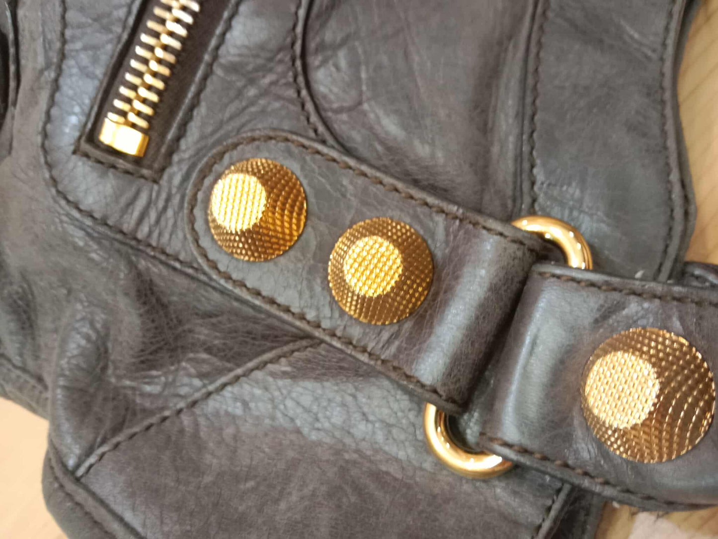 Balenciaga Giant City Bag Distressed Lambski Black